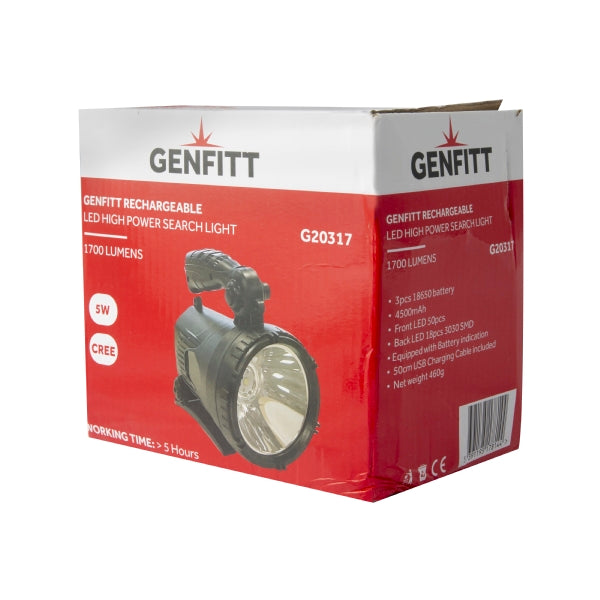 Genfitt Rechargeable LED High Power Search Light