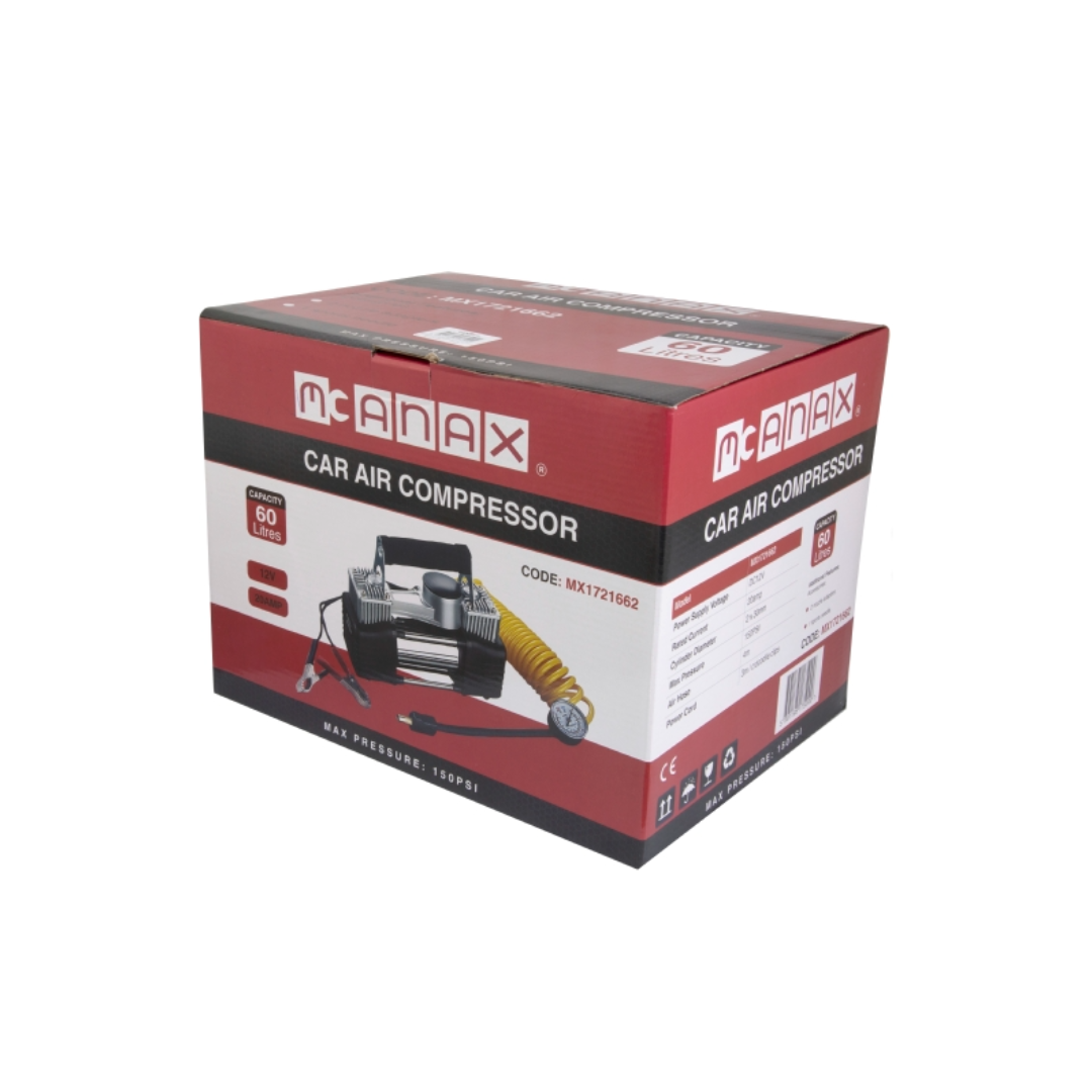 Mcanax Compressor Air 12V KIT HD 60L/min