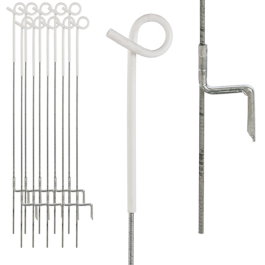 STRAINRITE 7MM GOLDFOOT PIGTAIL POSTS (10)
